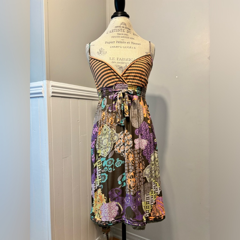 Vintage Dept Printed All Over Summer Dress Size S